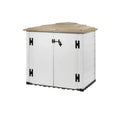 ガーデンストレージシェッド屋外用プラスチック製 - 160 x 120 x 130